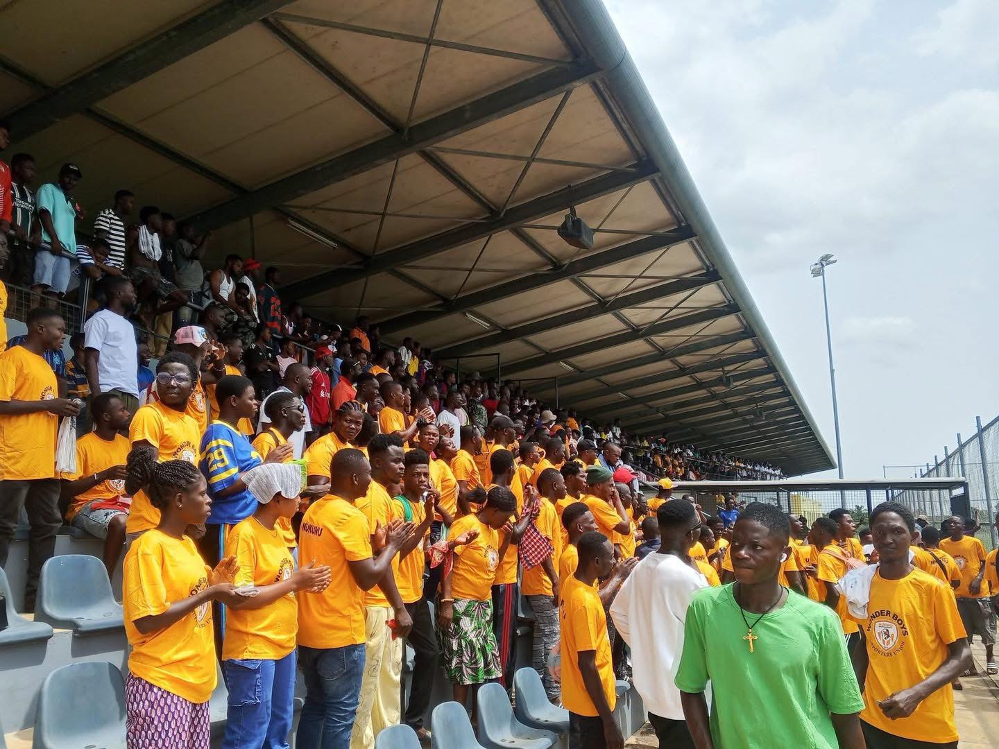 Nukunu FC supporters on matchday