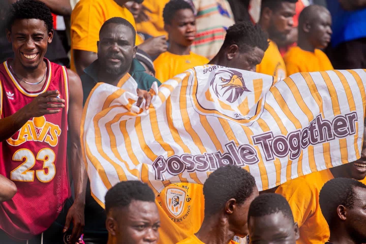 Nukunu FC supporters on matchday